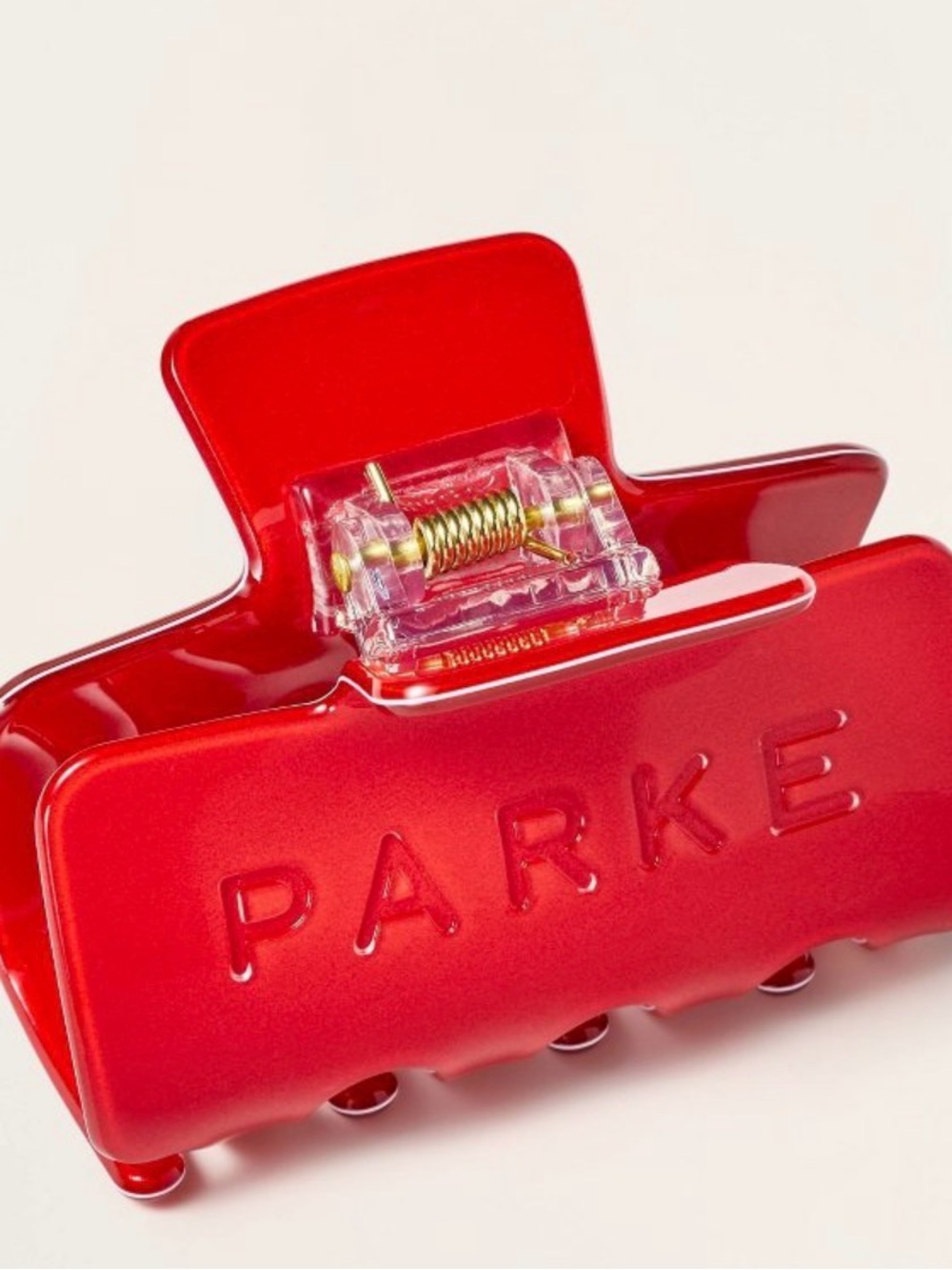 Parke Red Glossy Claw Clip Brand New